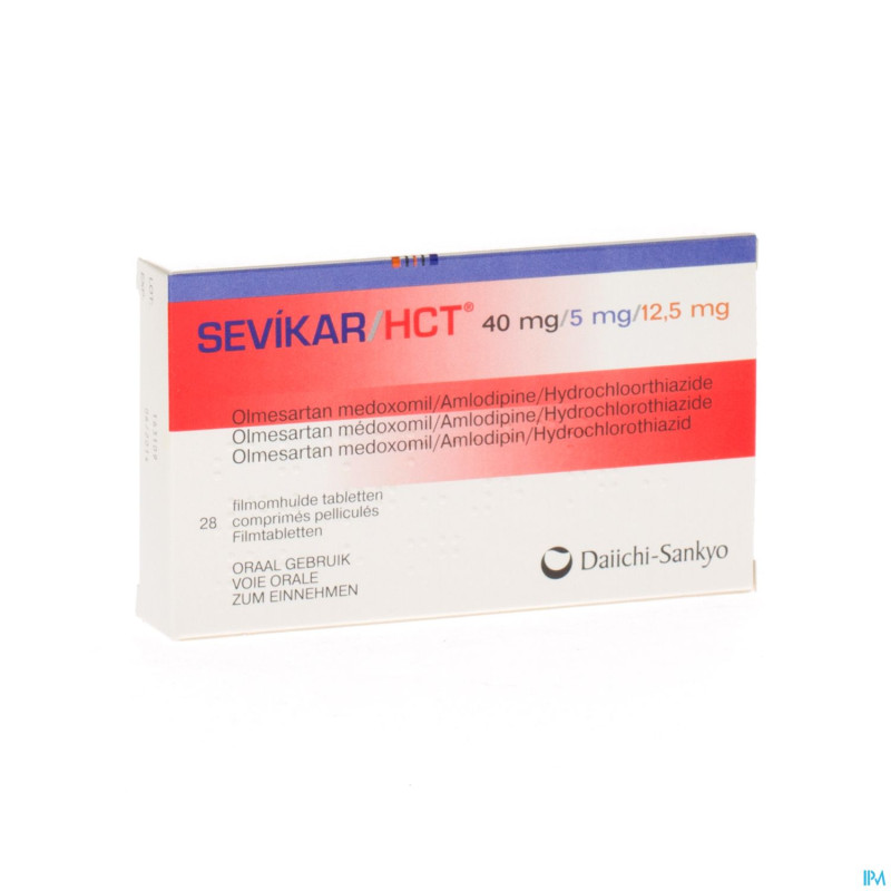 Sevikar hct 40 mg/5 mg/12,5 mg comp pell 28