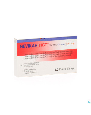 Sevikar hct 40 mg/5 mg/12,5 mg comp pell 28