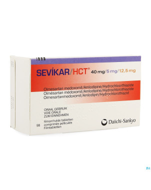 Sevikar hct 40 mg/5 mg/12,5 mg comp pell 98