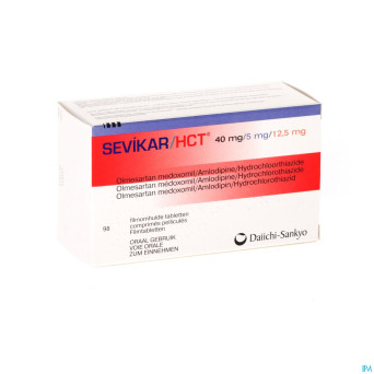 Sevikar hct 40 mg/5 mg/12,5 mg comp pell 98