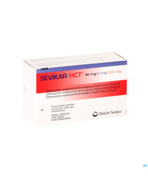 Sevikar hct 40 mg/5 mg/12,5 mg comp pell 98