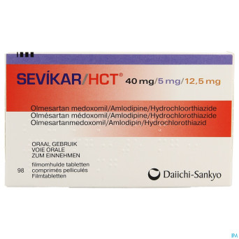 Sevikar hct 40 mg/5 mg/12,5 mg comp pell 98