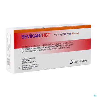 Sevikar hct 40 mg/10 mg/25 mg comp pell 28
