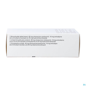 Sevikar hct 40 mg/10 mg/25 mg comp pell 98