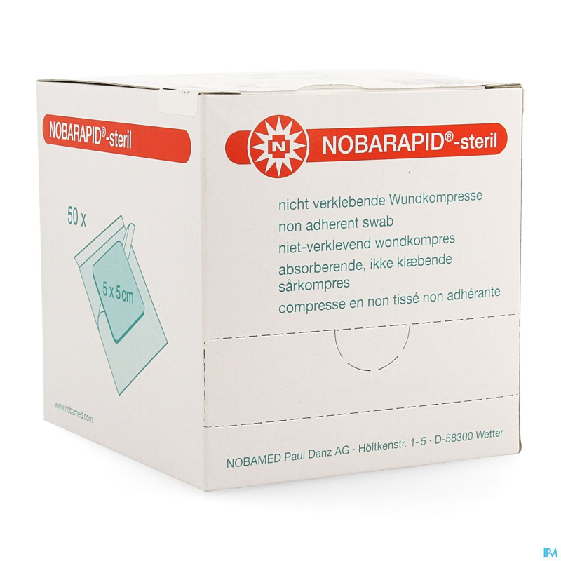 Noba nobarapid set sterile   5,0x 5,0cm 50 9320391