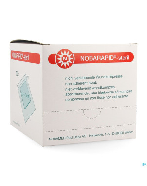 Noba nobarapid set sterile   7,5x 7,5cm 50 9320393