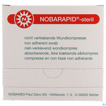 Noba nobarapid set sterile   7,5x 7,5cm 50 9320393
