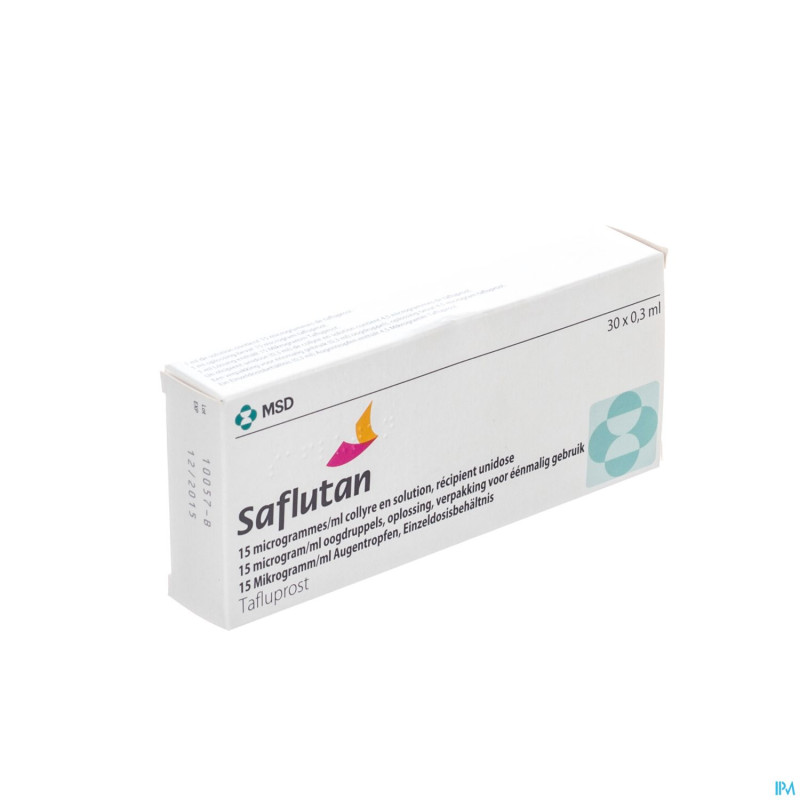 Saflutan 15 mcg/ml collyre ud 30 x 0,3 ml