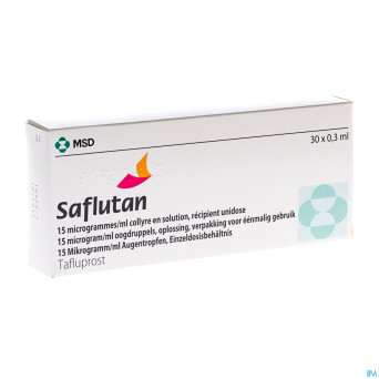 Saflutan 15 mcg/ml collyre ud 30 x 0,3 ml