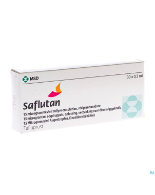 Saflutan 15 mcg/ml collyre ud 30 x 0,3 ml
