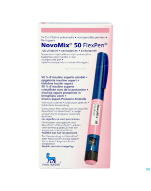 Novomix 50 flexpen susp inj stylo prerempli 5