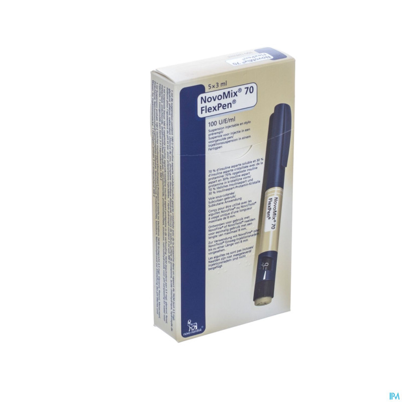 Novomix 70 flexpen susp inj stylo prerempli 5