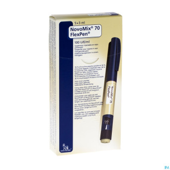 Novomix 70 flexpen susp inj stylo prerempli 5