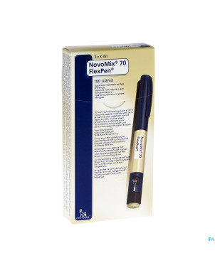 Novomix 70 flexpen susp inj stylo prerempli 5
