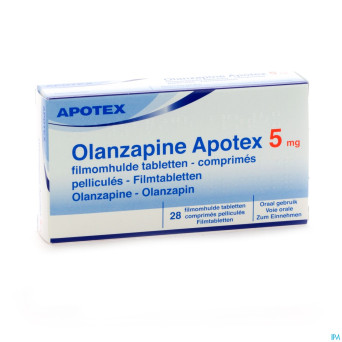 Olanzapine apotex  5 mg comp pell 28x 5mg