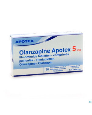 Olanzapine apotex  5 mg comp pell 28x 5mg