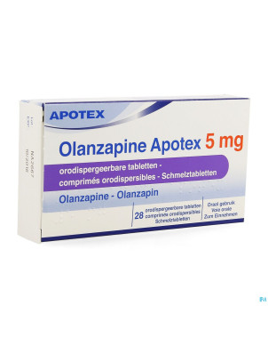 Olanzapine apotex  5 mg comp orodisp 28x 5mg