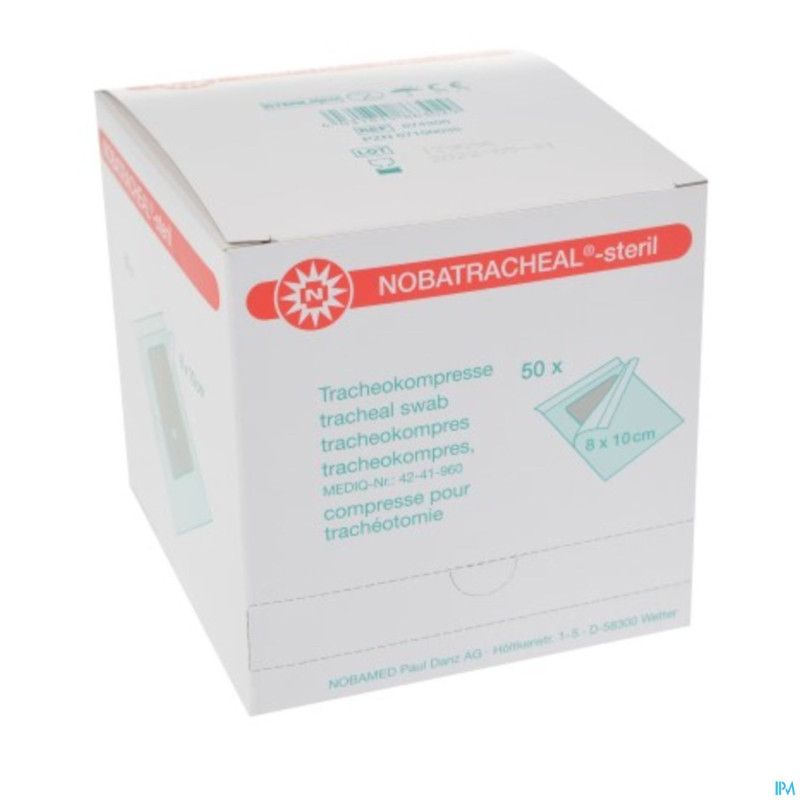 Noba nobatracheal cp  8x10cm 50