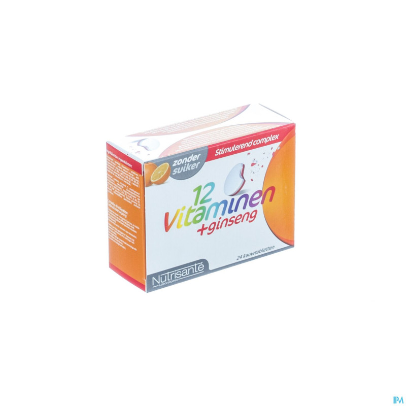 12 vitamines+gingeng    comp eff. tube 2x12