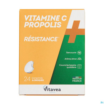 Vitamine c+propolis    comp a croquer tube 2x12