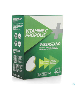 Vitamine c+propolis    comp a croquer tube 2x12