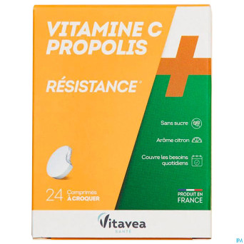 Vitamine c+propolis    comp a croquer tube 2x12