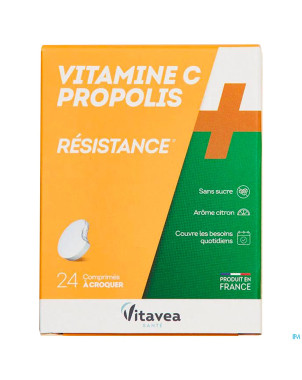 Vitamine c+propolis    comp a croquer tube 2x12