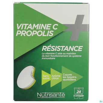 Vitamine c+propolis    comp a croquer tube 2x12