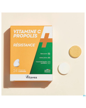 Vitamine c+propolis    comp a croquer tube 2x12