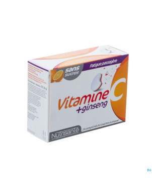 Vitamine c+ginseng    comp a croquer tube 2x12