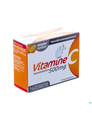 Vitamine c 500mg    comp a croquer tube 2x12