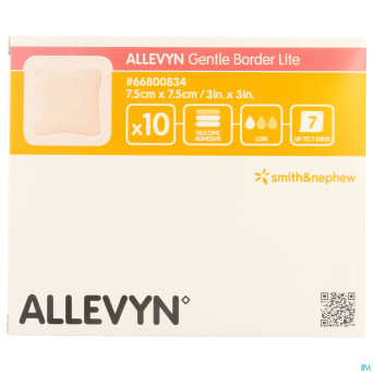 Allevyn gentle border lite  7,5x 7,5cm 10 66800834