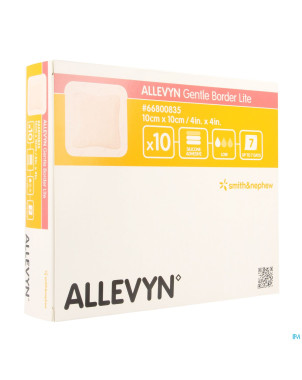 Allevyn gentle border lite 10,0x10,0cm 10 66800835