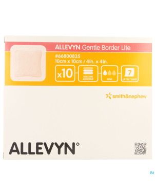 Allevyn gentle border lite 10,0x10,0cm 10 66800835