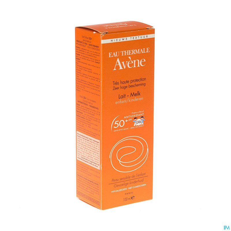 Avene solaire lait enfant ip50 nf 100ml