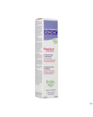 Jonzac creme riche haute tolerance    40ml