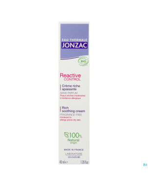 Jonzac creme riche haute tolerance    40ml