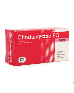 Clindamycine eg 300 mg caps dur 32 x 300 mg