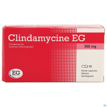 Clindamycine eg 300 mg caps dur 32 x 300 mg