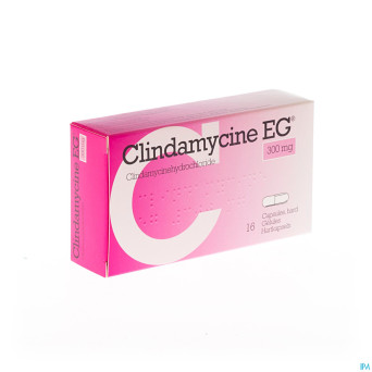 Clindamycine eg 300 mg caps dur 16 x 300 mg