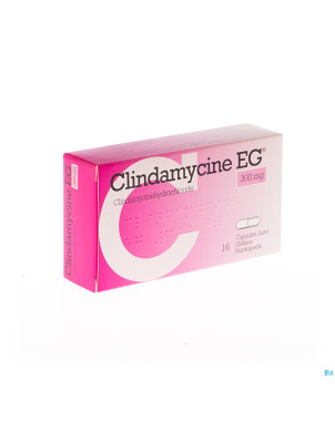 Clindamycine eg 300 mg caps dur 16 x 300 mg