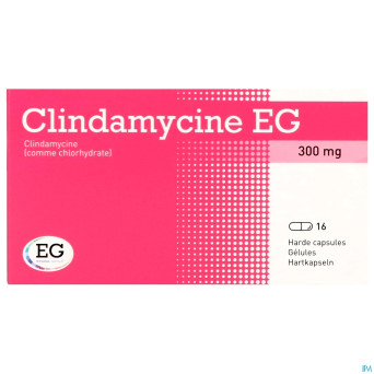 Clindamycine eg 300 mg caps dur 16 x 300 mg