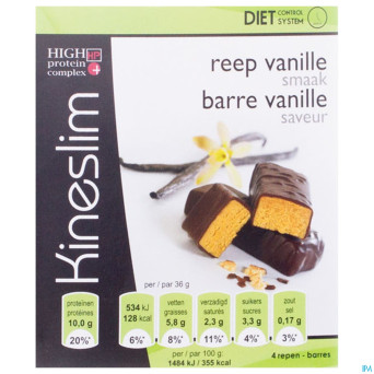Kineslim barre vanille    4x36g