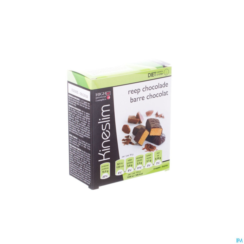 Kineslim barre chocolat    4x36g