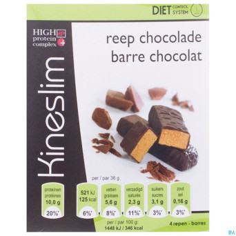 Kineslim barre chocolat    4x36g