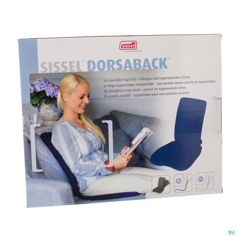 Sissel dorsaback -pad support dos+assise noir