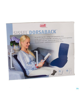 Sissel dorsaback -pad support dos+assise noir