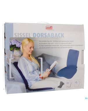 Sissel dorsaback -pad support dos+assise gris