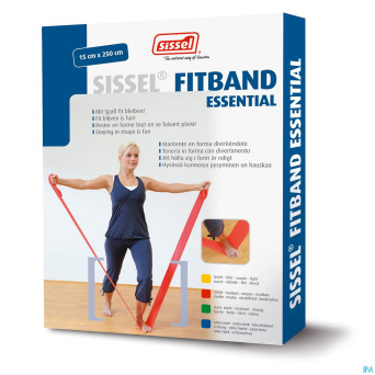 Sissel fitband essential 15cmx2,5m medium rouge