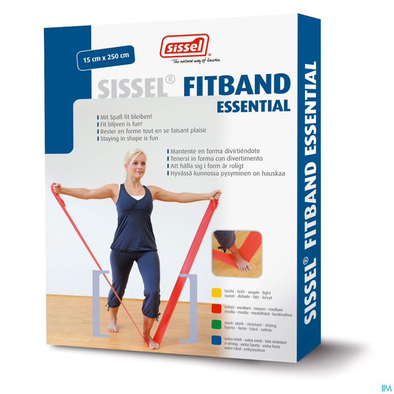 Sissel fitband essential 15cmx2,5m strong vert